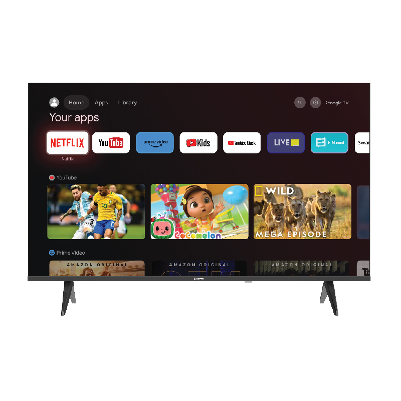 Tycoon 43" Frameless Voice Control Google LED TV