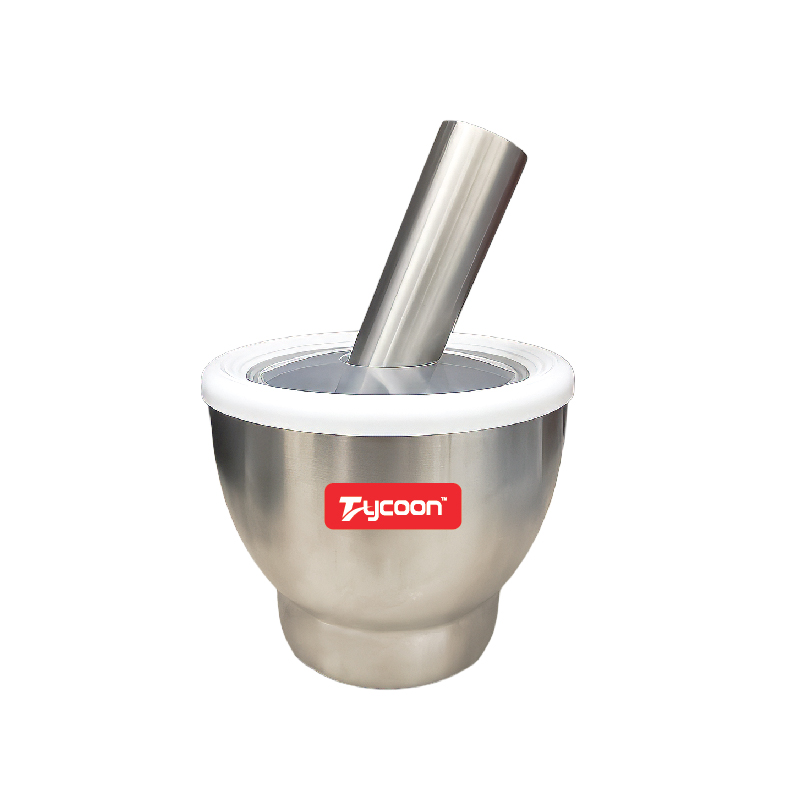 তাইকুন ফুড গ্রেড এসএস হামান দিস্তা উইথ ফুড গ্রেড সিলিকন লিড